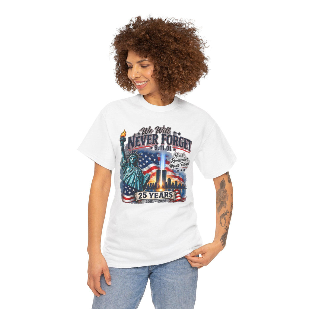 Never Forget 9/11 Memorial Tee | 911 Rememberence , 25 Years