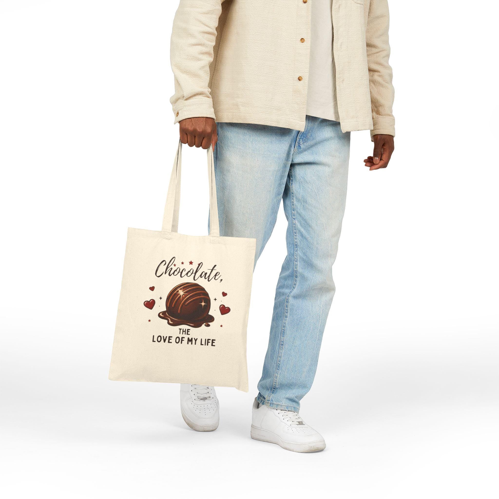 Chocolate Truffle Tote Bag | Hand-Illustrated Foodie Gift, Cotton Canvas Bag