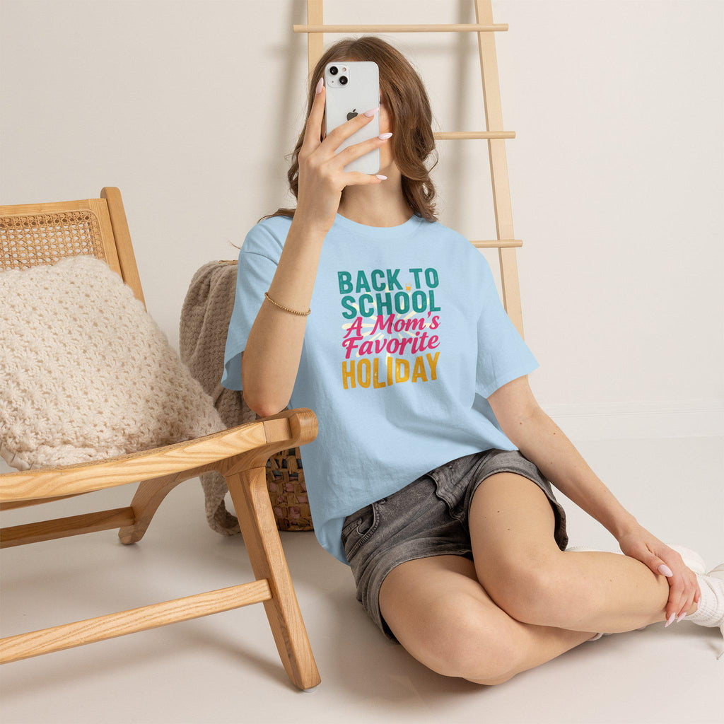 Back to School A Mom's Favorite Holiday T-Shirt | Teacher Mom Tee