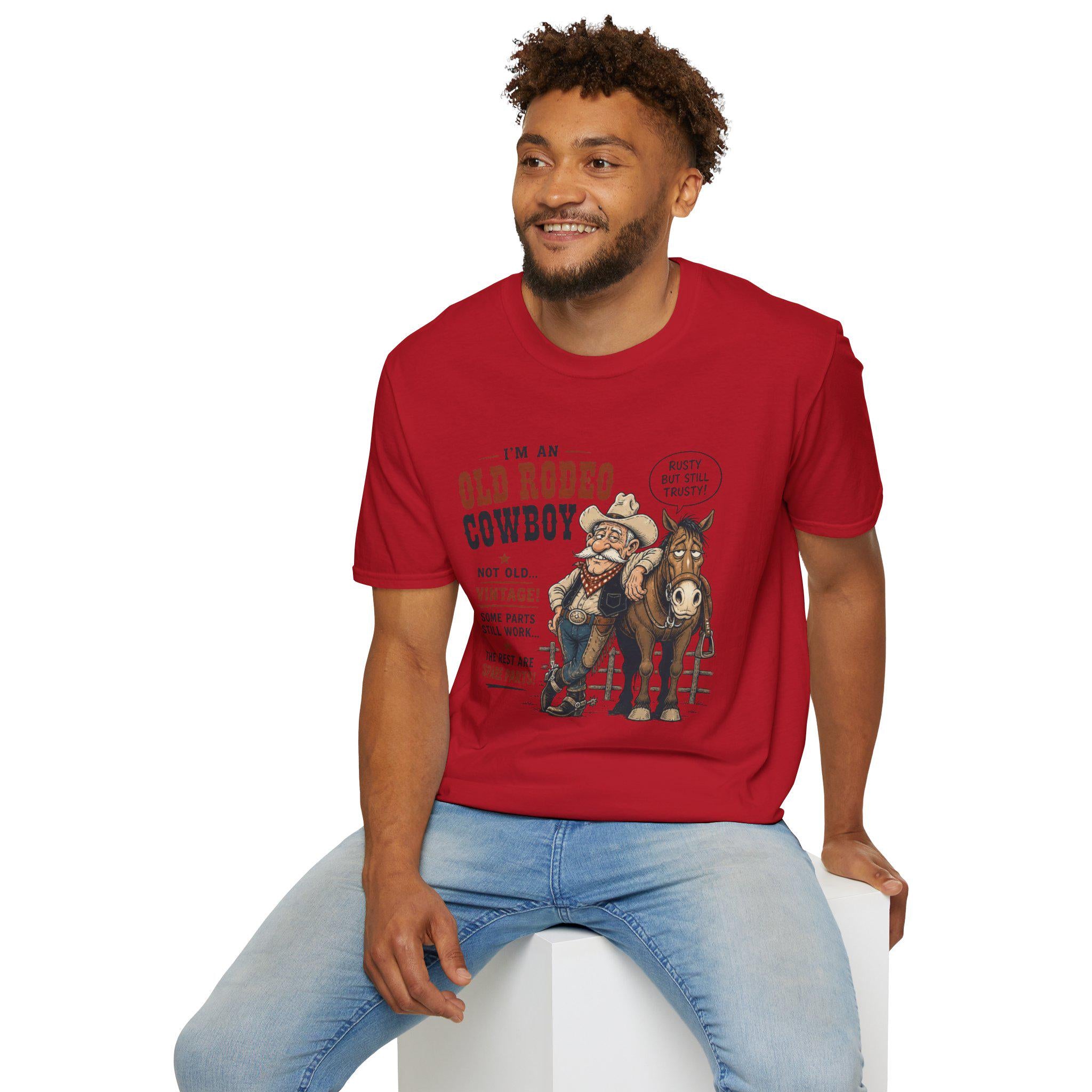Old Rodeo Cowboy T-Shirt | Vintage Western Cowboy Graphic