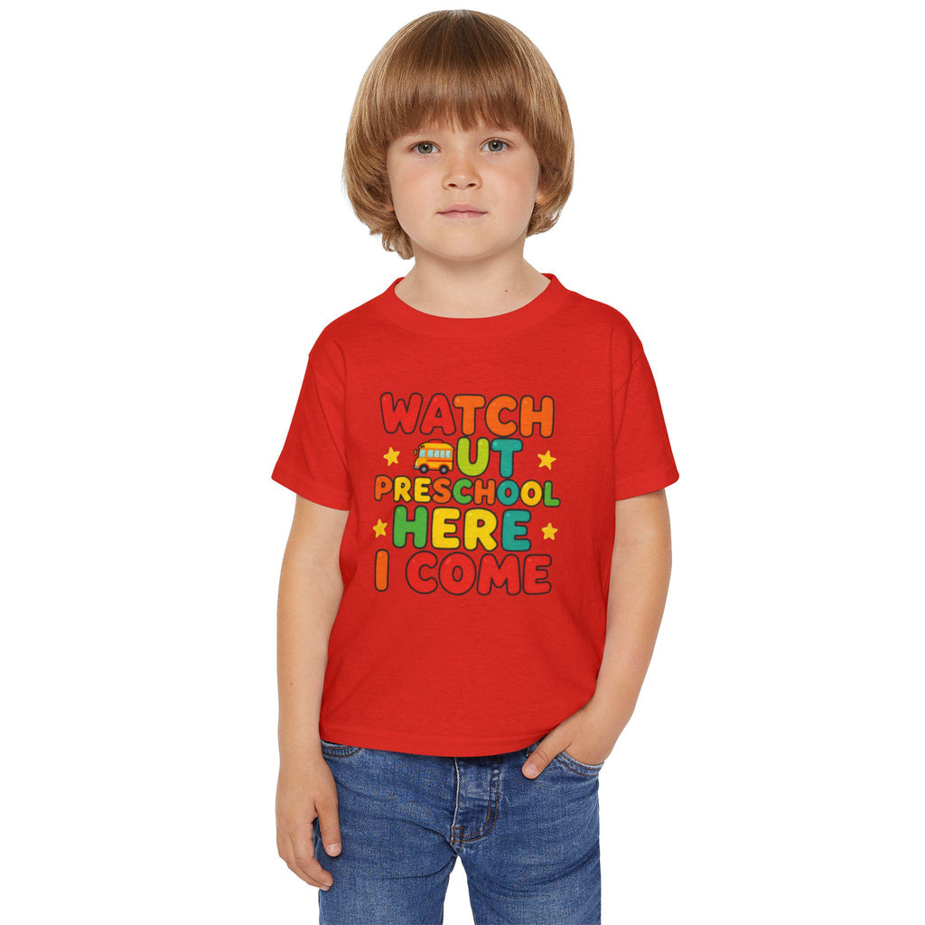 Watch Out Preschool Here I Come Toddler T-shirt | Back to School Kids Shirt