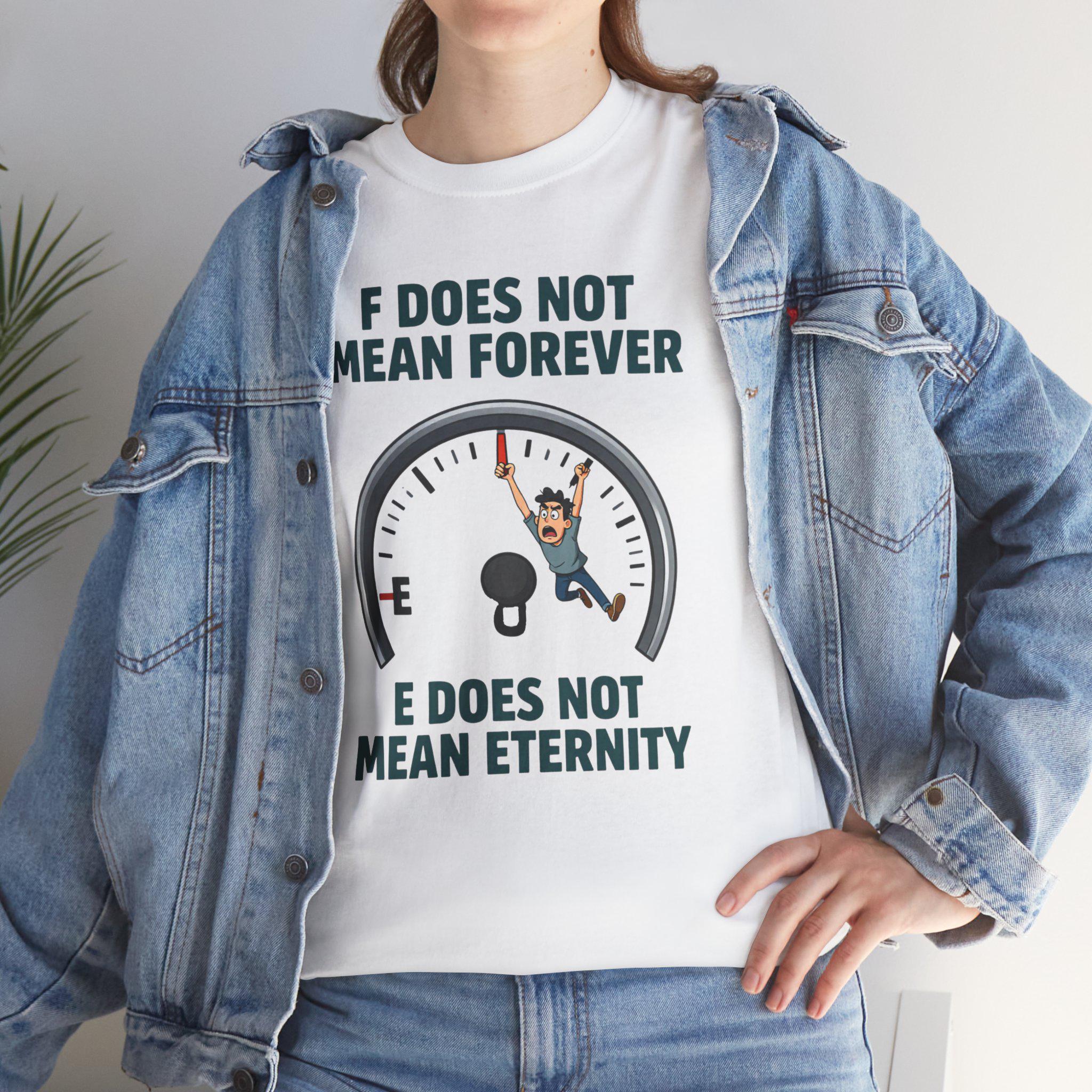 Fuel Gauge Humor T-Shirt | Automotive Wit Graphic Tee