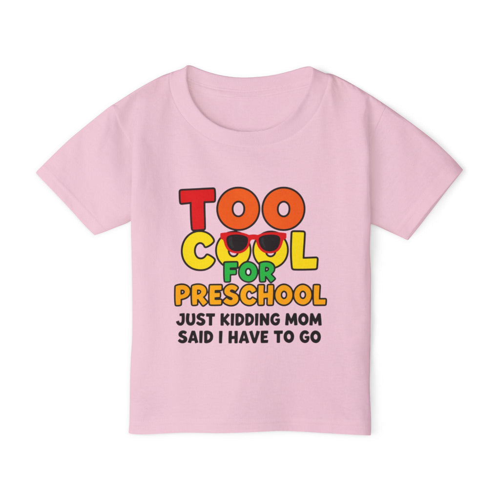 Toddler "Too Studious for Preschool" T-Shirt | Funny Sunglasses Graphic Tee