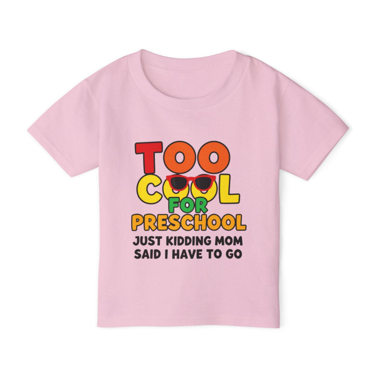 Toddler "Too Studious for Preschool" T-Shirt | Funny Sunglasses Graphic Tee