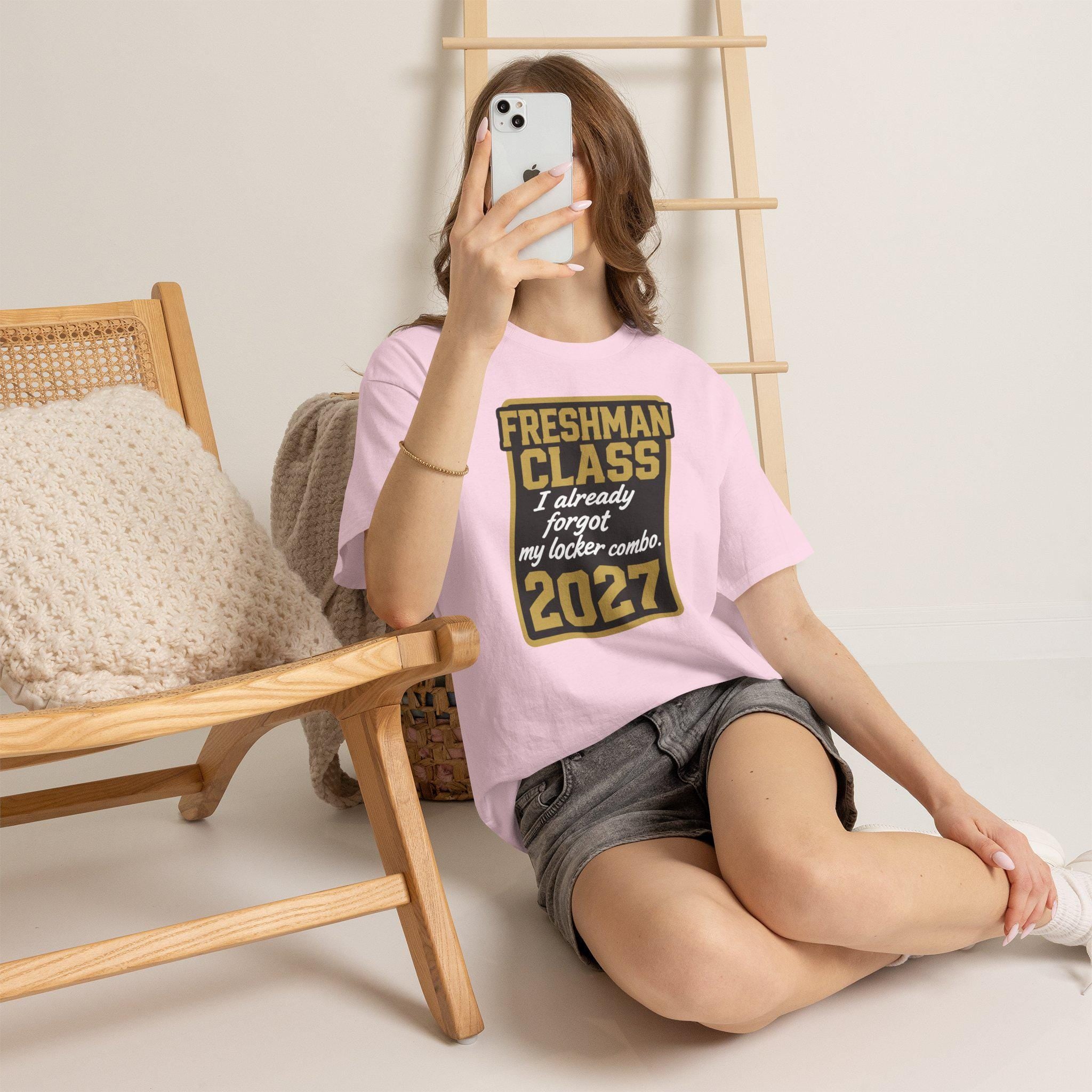 Freshman Class I already forgot my locker combo 2027 T-Shirt | Back to School